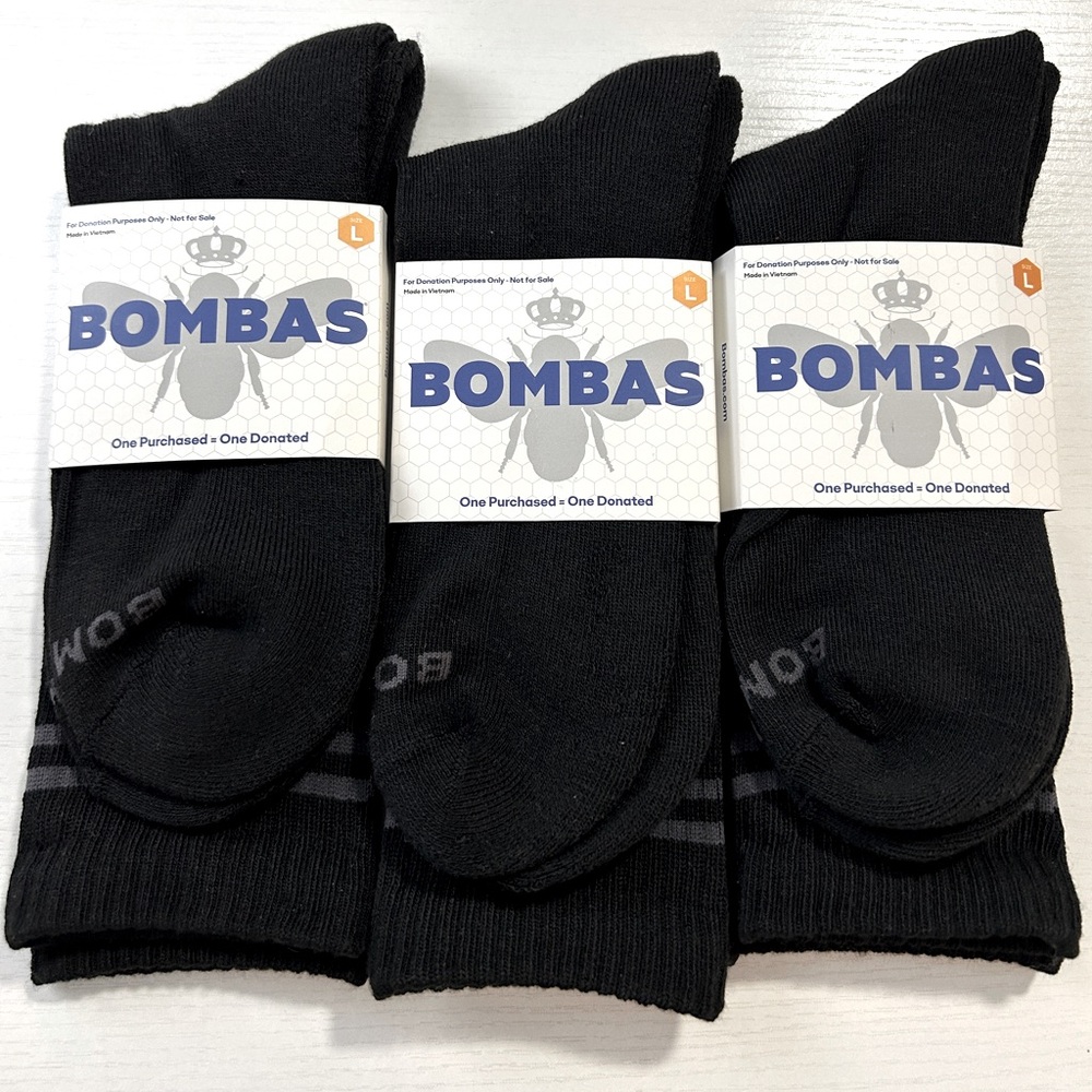 NWT Bombas Original Half Calf Mens Socks (3 pack)